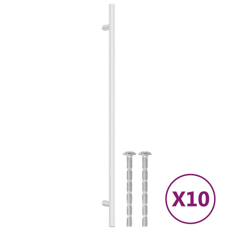 VidaXL Griffe 10 Stück 320 mm Edelstahl silberfarben