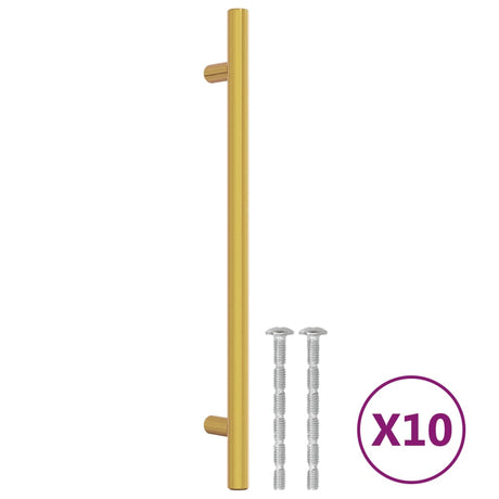 VidaXL Griffe 10 Stück 192 mm Edelstahl goldfarben