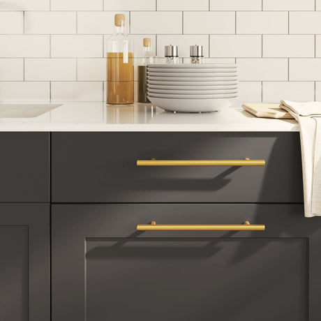 VidaXL Griffe 10 Stück 192 mm Edelstahl goldfarben