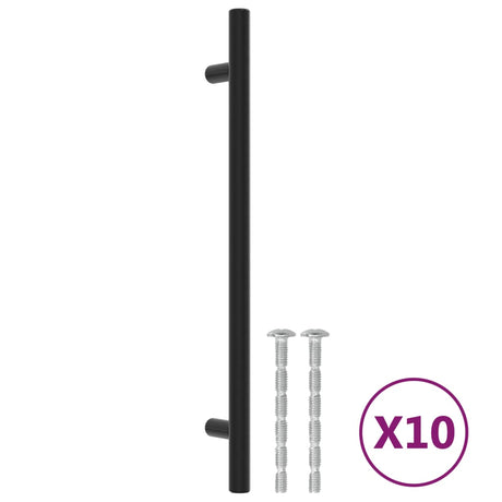 VidaXL Griffe 10 Stück 192 mm Edelstahl schwarz