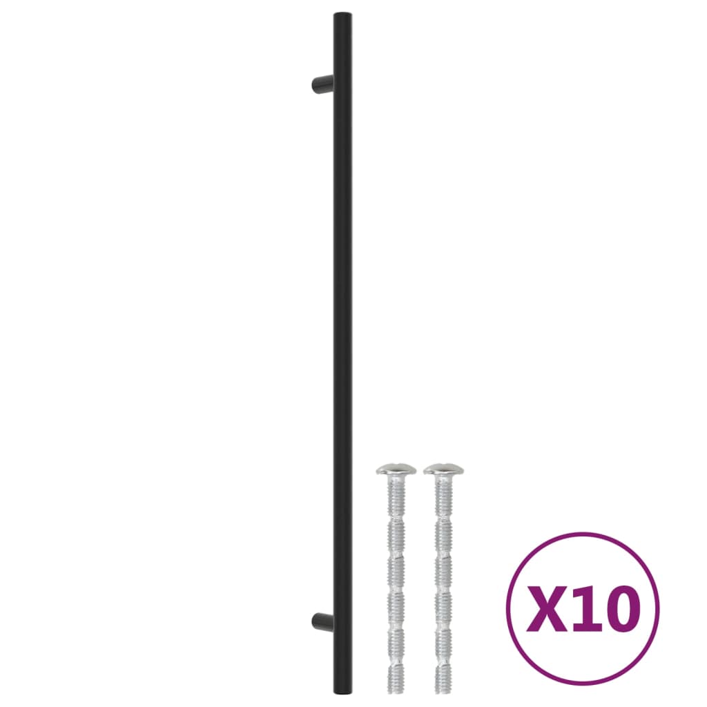 VidaXL Griffe 10 Stück 320 mm Edelstahl schwarz