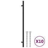 VidaXL Griffe 10 Stück 320 mm Edelstahl schwarz