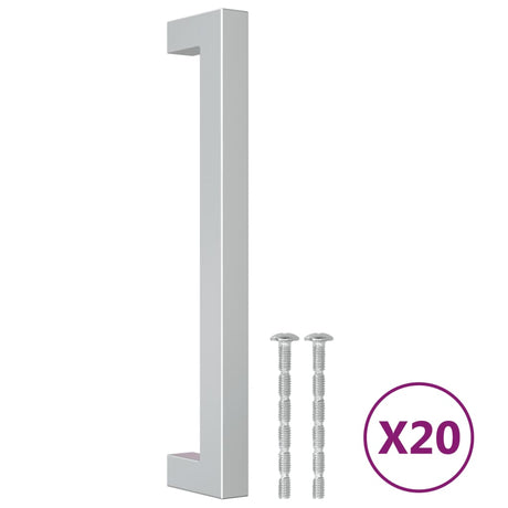 VidaXL Griffe 20 Stück 160 mm Edelstahl silberfarben