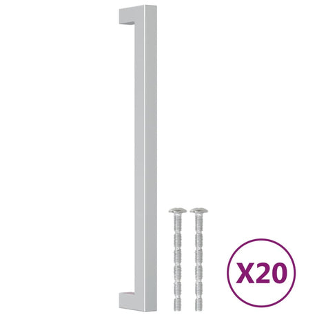VidaXL Griffe 20 Stück 224 mm Edelstahl silberfarben