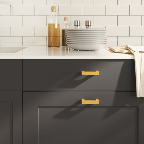 VidaXL Griffe 20 Stk. 64 mm Edelstahl goldfarben