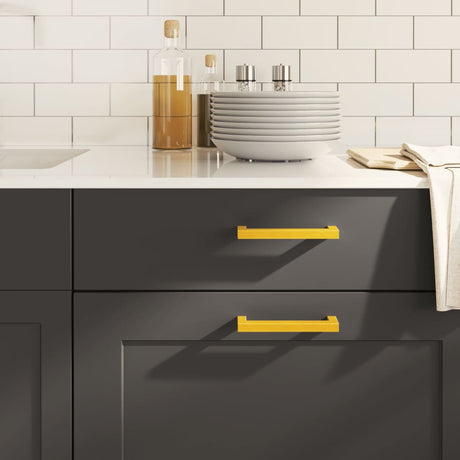 VidaXL Griffe 20 Stk. 128 mm Edelstahl goldfarben