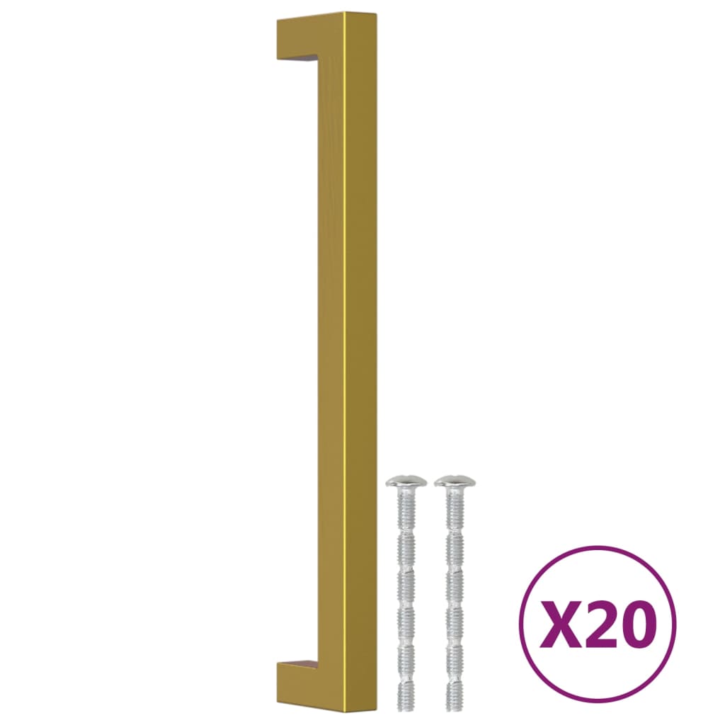 VidaXL Griffe 20 Stk. 192 mm Edelstahl goldfarben