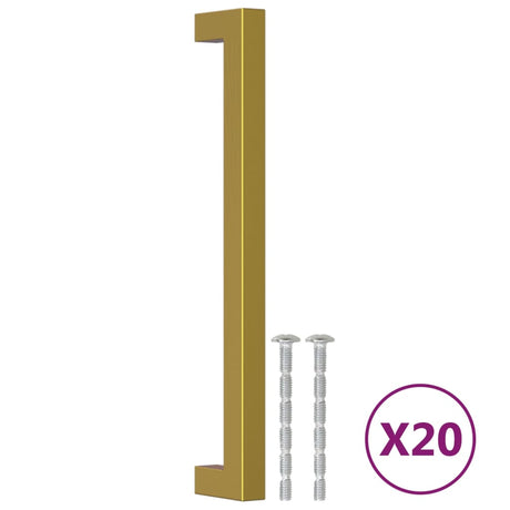VidaXL Griffe 20 Stk. 192 mm Edelstahl goldfarben