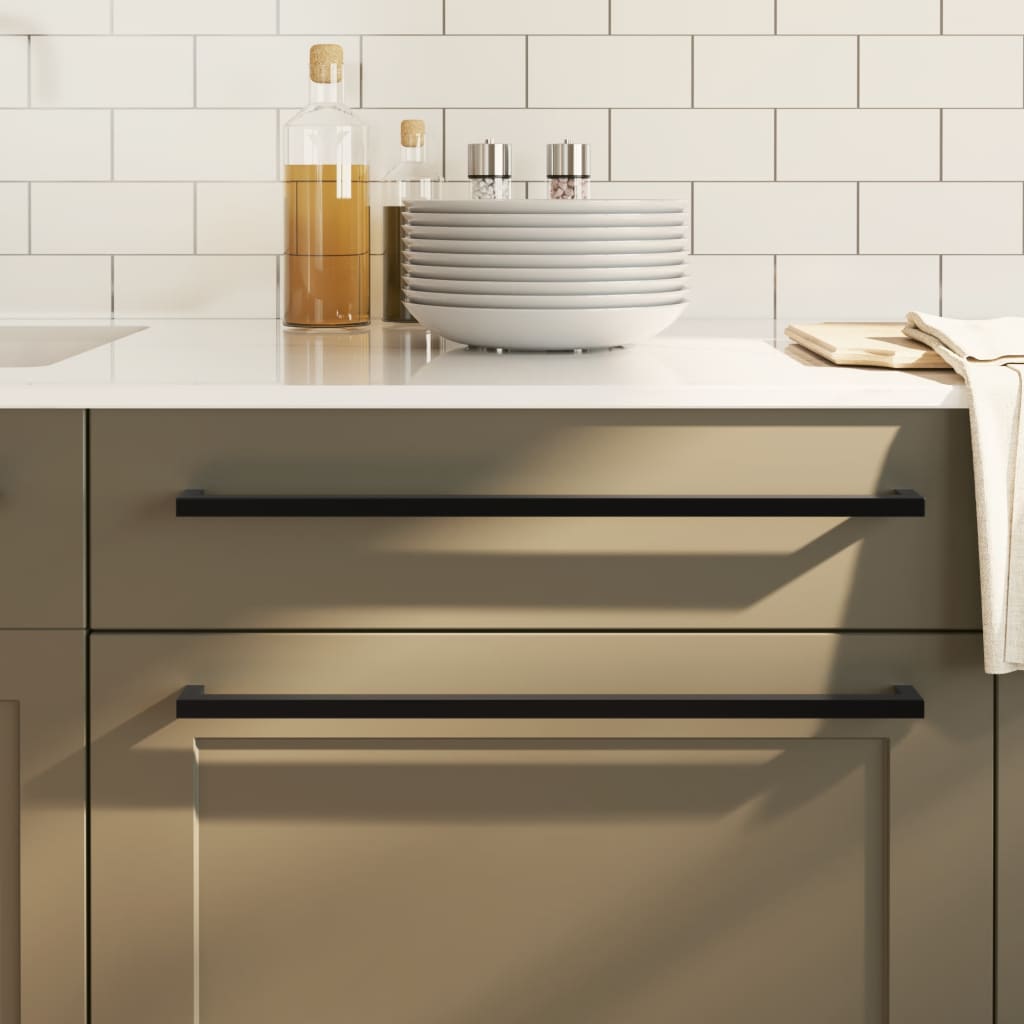 VidaXL Griffe 20 Stk. 480 mm Edelstahl schwarz