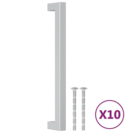 VidaXL Griffe 10 Stück 192 mm Edelstahl silberfarben