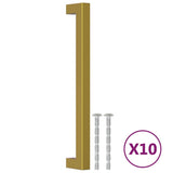 VidaXL Griffe 10 Stück 192 mm Edelstahl goldfarben