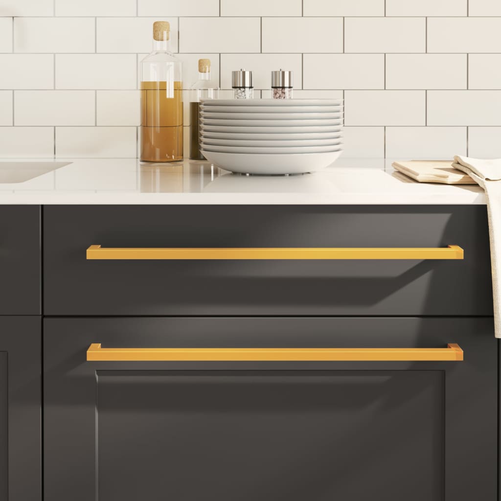 VidaXL Griffe 10 Stk. 480 mm Edelstahl goldfarben