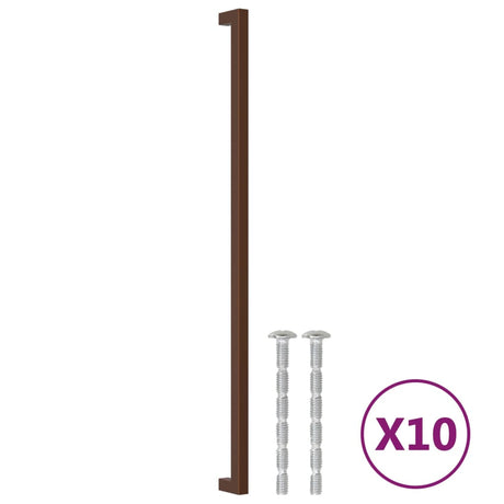 VidaXL Griffe 10 Stück 480 mm Edelstahl bronzefarben