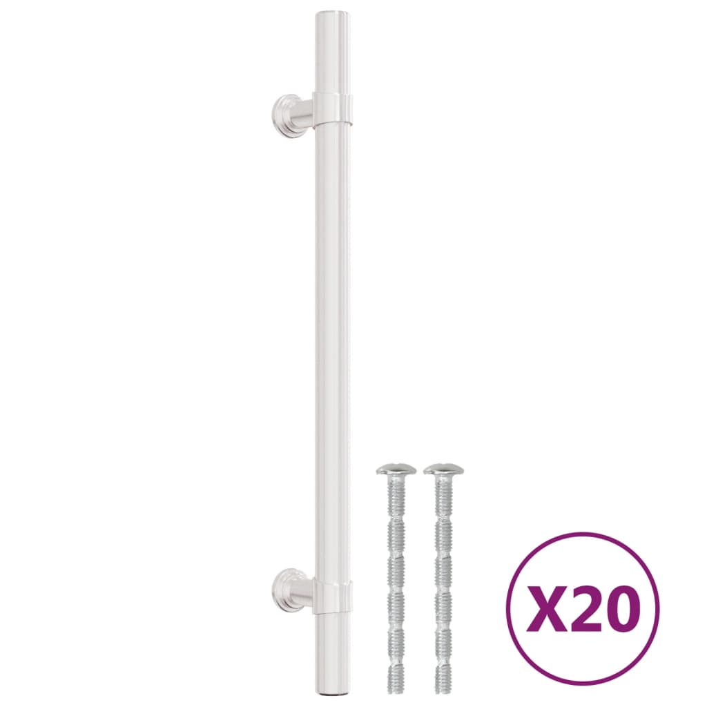 VidaXL Griffe 20 Stück 160 mm Edelstahl silberfarben