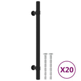 VidaXL Griffe 20 Stk. 160 mm Edelstahl schwarz