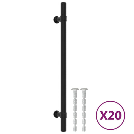 Vidaxx Griffe 20 Stück 192 mm Edelstahl schwarz