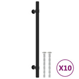 VidaXL Griffe 10 Stück 192 mm Edelstahl schwarz