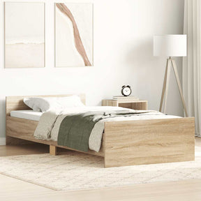 Vidaxl bedframe zonder matras hout sonoma eikenkleurig 90x190 cm