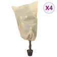 Vidaxx Pflanzenabdeckungen mit Kordelzug 4 Stück 70 g m² 0,8x1 m