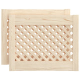 Vidaxx Schranktüren mit Lamellen 2 Stück 49,5x39,5 cm massives Kiefernholz