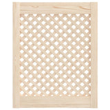 Vidaxx Schranktüren mit Lamellen 2 Stück 49,5x61,5 cm massives Kiefernholz