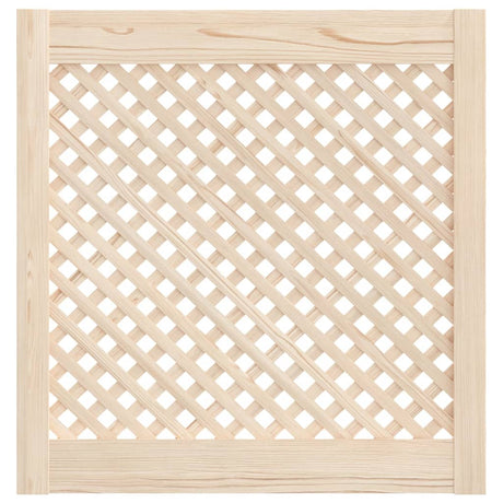 Vidaxx Schranktüren mit Lamellen 2 Stück 59,5x61,5 cm massives Kiefernholz