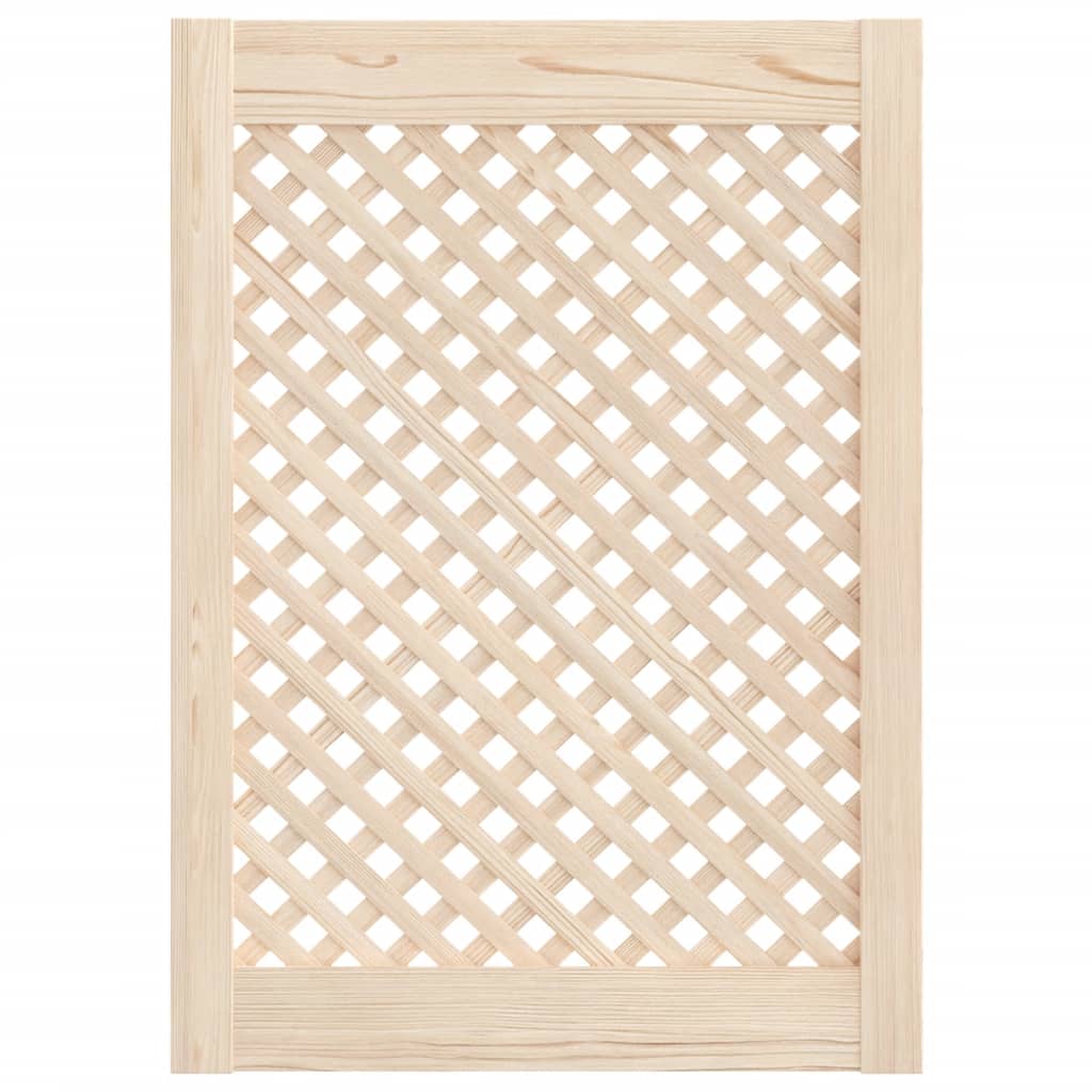 Vidaxx Schranktüren mit Lamellen 2 Stück 49,5x69 cm massives Kiefernholz