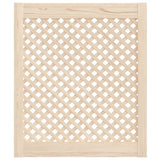 Vidaxx Schranktüren mit Lamellen 2 Stück 59,5x69 cm massives Kiefernholz