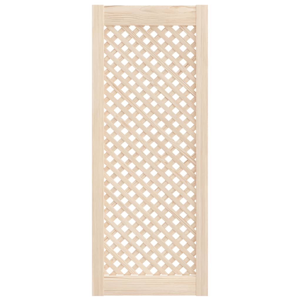 Vidaxx Schranktüren mit Lamellen 2 Stück 39,5x99 cm massives Kiefernholz