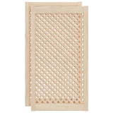 Vidaxx Schranktüren mit Lamellen 2 Stück 49,5x99 cm massives Kiefernholz