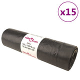 VidaXL Müllsäcke mit Kordelzug 150 Stück 240 l schwarz