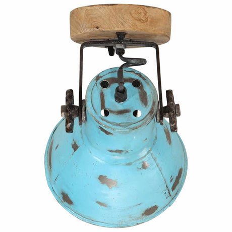 Vidaxx Wandleuchte 25 W E27 11,5 x 11,5 x 25 cm verwittertes Blau