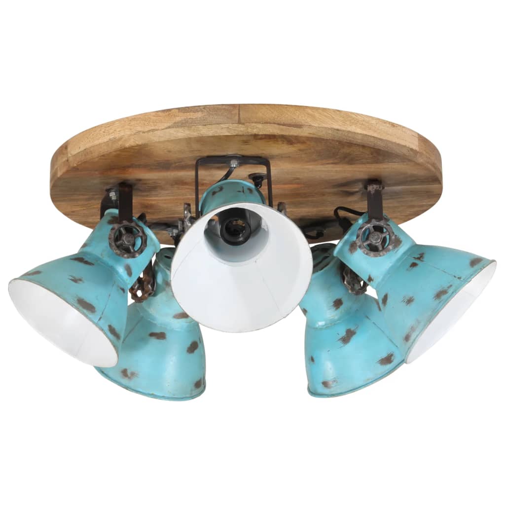 Vidaxx Deckenleuchte 25 W E27 50x50x25 cm verwittertes Blau
