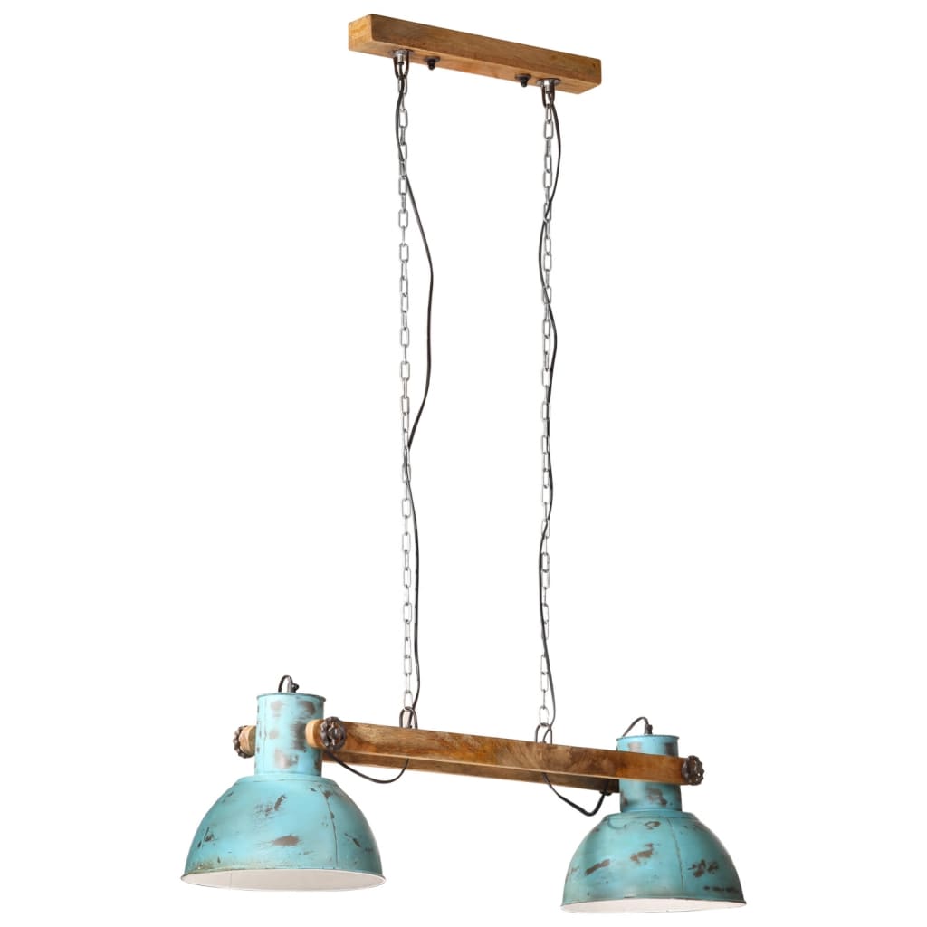 Vidaxx Hängelampe 25 W E27 85x28x109 cm verwittertes Blau