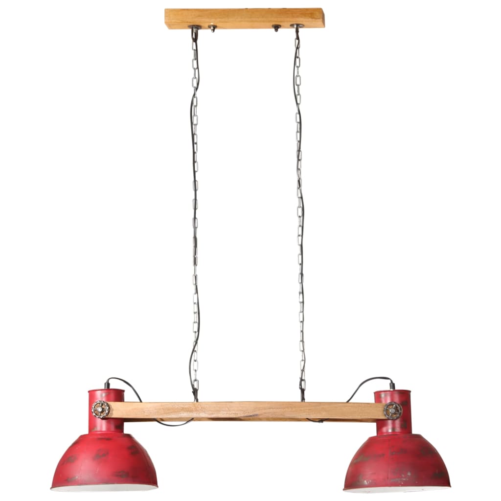 Vidaxx Hängelampe 25 W E27 85x28x109 cm verwittertes Rot