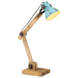 Vidaxx Schreibtischlampe 25 W E27 23x18x96 cm verwittertes Blau