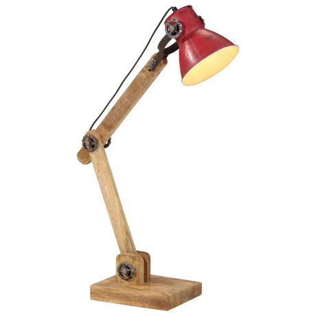 VidaXL Schreibtischlampe 25 W E27 23x18x96 cm verwittertes Rot