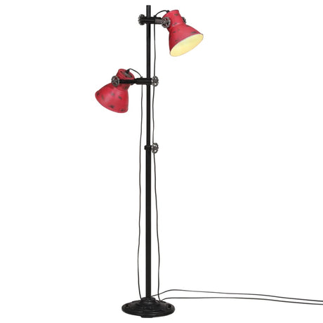 Vidaxxl Stehleuchte 25 W E27 25x25x90 140 cm verwittertes Rot