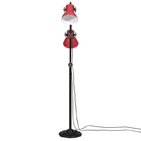 Vidaxxl Stehleuchte 25 W E27 25x25x90 140 cm verwittertes Rot