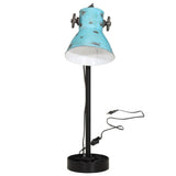 Vidaxx Schreibtischlampe 25 W E27 15x15x55 cm verwittertes Blau