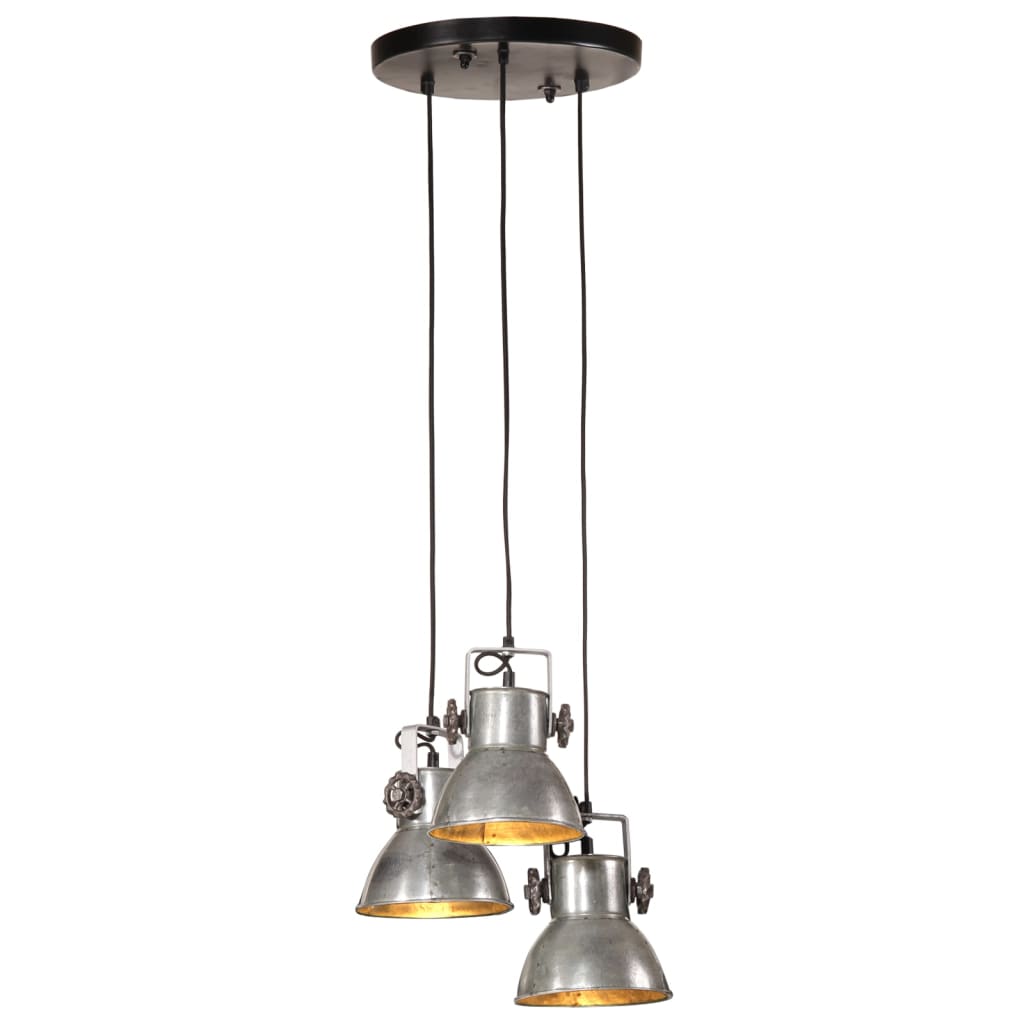 Vidaxx Hängelampe 25 W E27 30x30x100 cm Vintage Silber