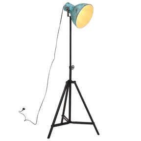 Vidaxxl Stehleuchte 25 W E27 61 x 61 x 90 150 cm verwittertes Blau