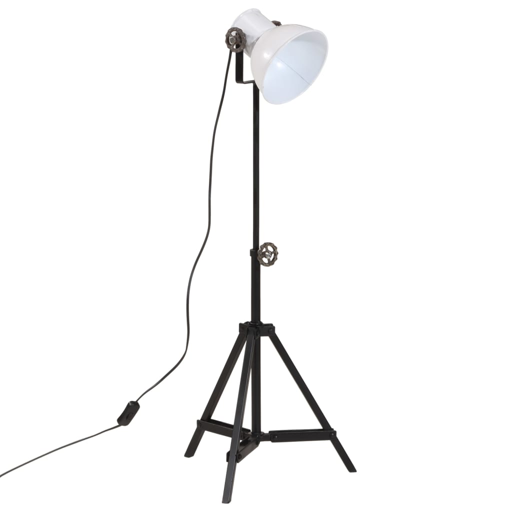 VidaXL Stehleuchte 25 W E27 35x35x65 95 cm weiß