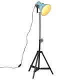 Vidaxxl Stehleuchte 25 W E27 35x35x65 95 cm verwittertes Blau