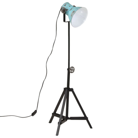 Vidaxxl Stehleuchte 25 W E27 35x35x65 95 cm verwittertes Blau