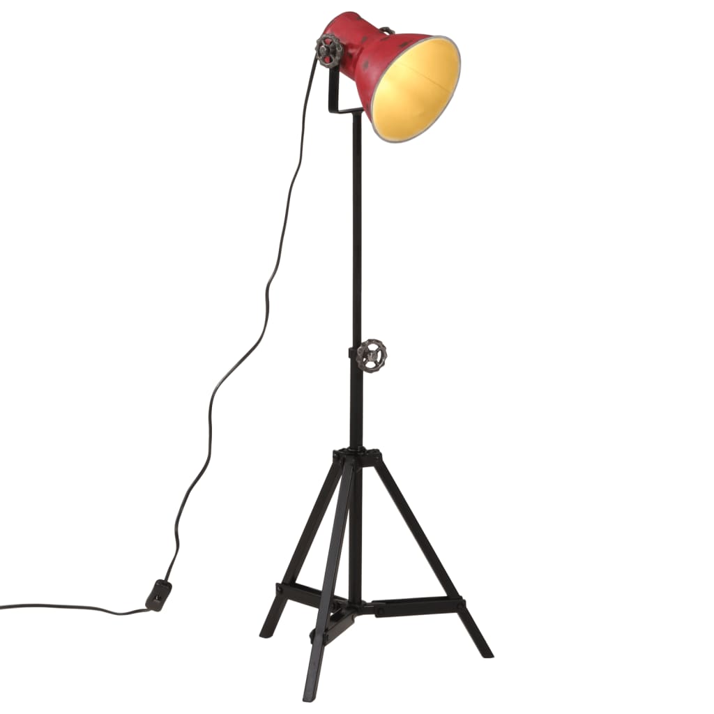Vidaxxl Stehleuchte 25 W E27 35x35x65 95 cm verwittertes Rot