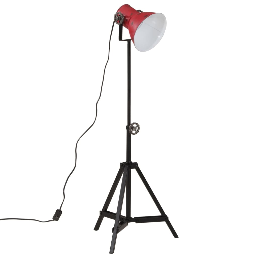 Vidaxxl Stehleuchte 25 W E27 35x35x65 95 cm verwittertes Rot