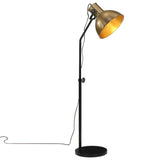 VidaXL Stehleuchte 25 W E27 30x30x90-150 cm antik messingfarben