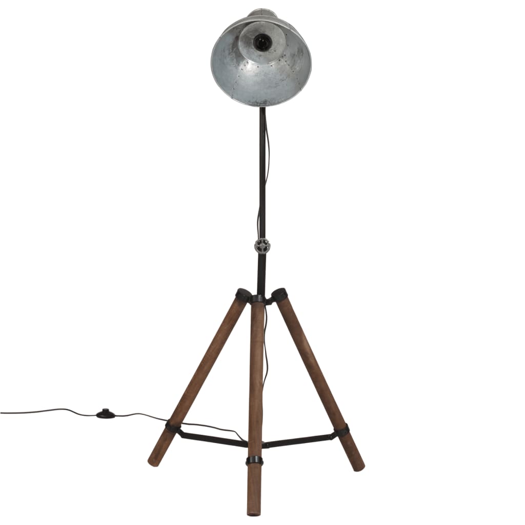 Vidaxx Stehleuchte 25 W E27 75x75x90-150 cm Vintage Silber