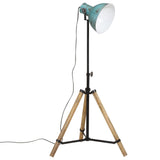 Vidaxxl Stehleuchte 25 W E27 75x75x90-150 cm verwittertes Blau